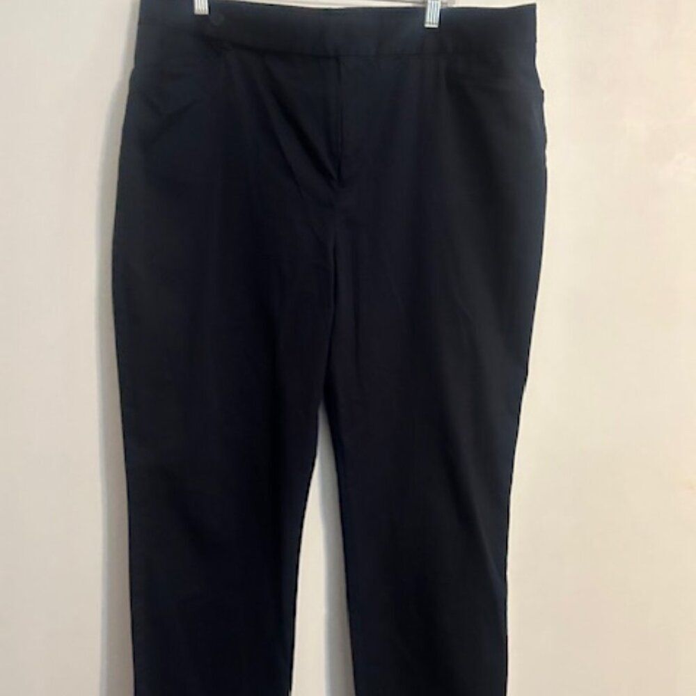 Lauren Ralph Lauren Navy Blue straight leg trousers, size 18W